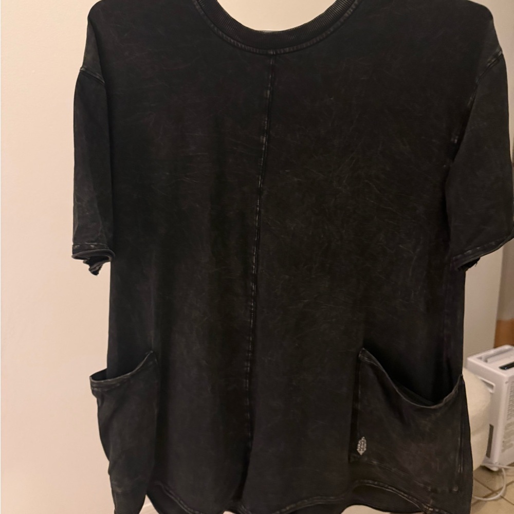 Free People FP Movement Hot Shot Tee Romper - Black - XS - Picture 4 of 5